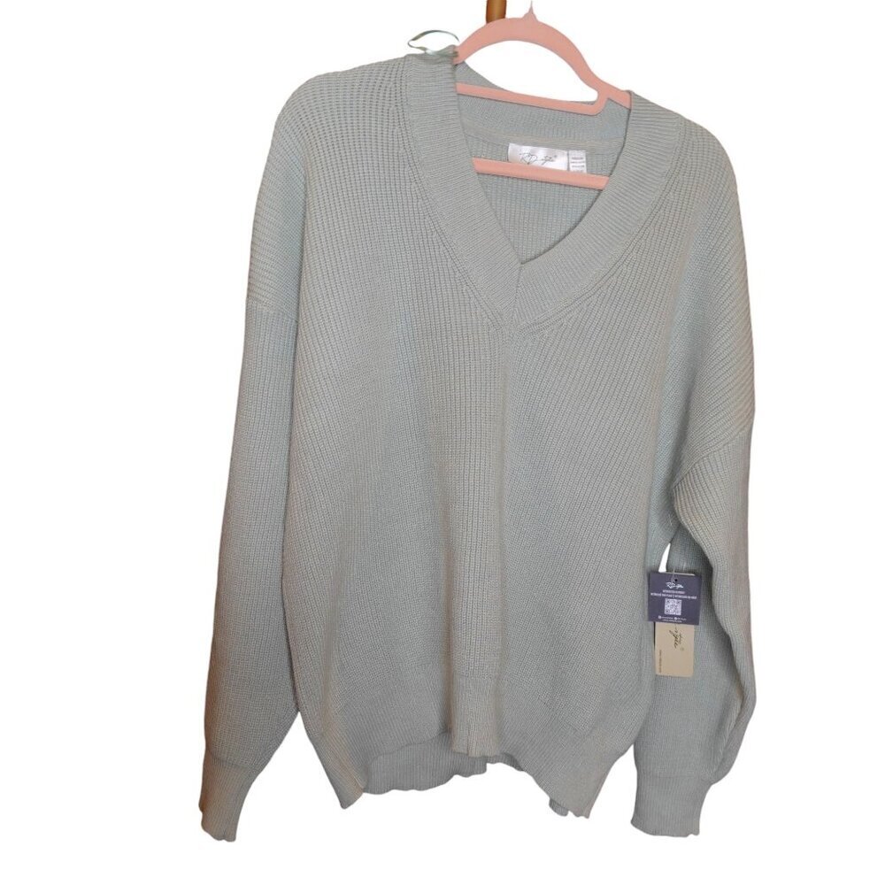 RD Style Stitch Fix Women Pullover V-Neck Sweater Size L NWOT